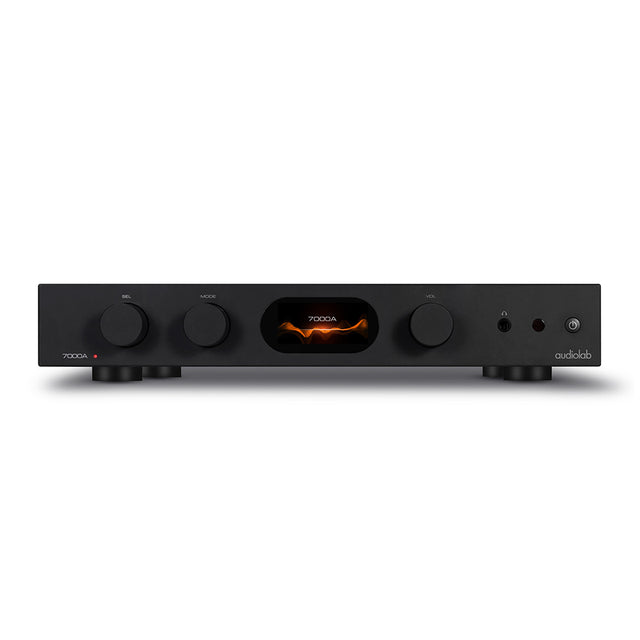 Front of audiolab 7000A Integrated Amplifier Black