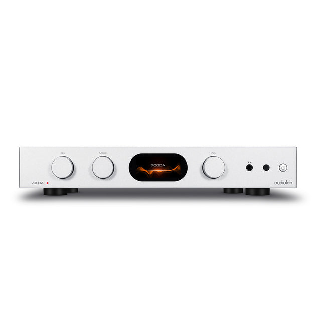 Front of audiolab 7000A Integrated Amplifier Silver