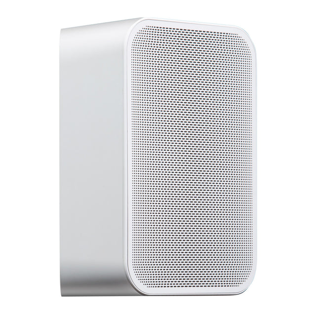 Front angle of the Bluesound Pulse Flex 2i Portable Wireless Streaming Speaker in Gloss White