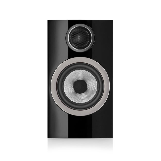 Front of Bowers & Wilkins 707 S3 Bookshelf Speakers
