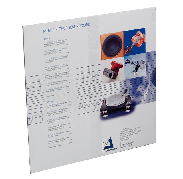 Back of Clearaudio Music Pickup Test Record