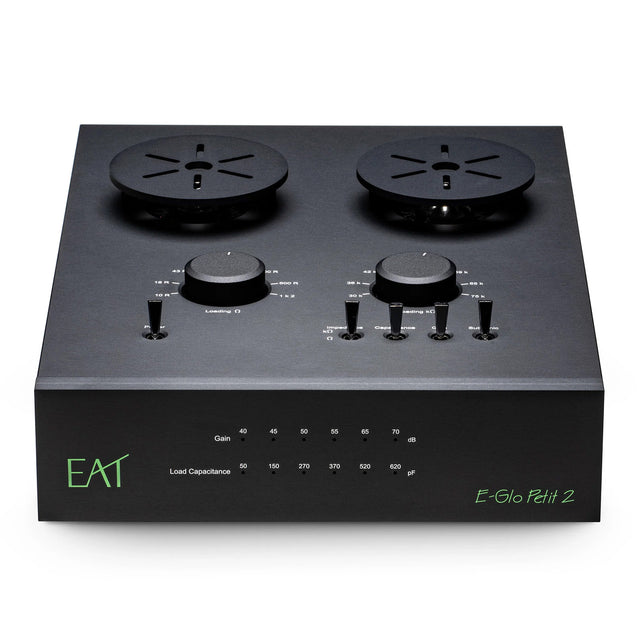 front of EAT E-Glo Petit 2 Vacuum Tube Phono Preamplifier - Black