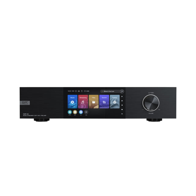 Front of EverSolo DMP-A8 Network Streamer, DAC, & Preamplifier