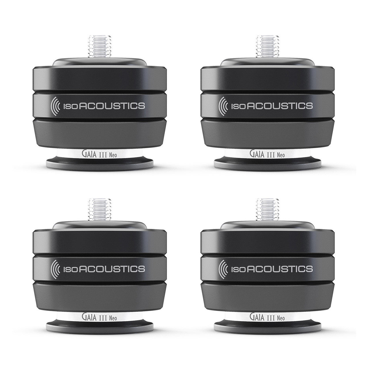 IsoAcoustics GAIA III Neo Speaker Isolators - Weight cap. 70 lbs - Set of 4