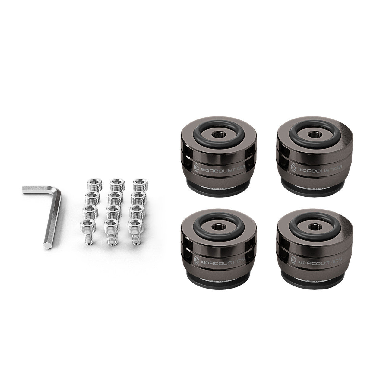 In the box of IsoAcoustics GAIA II Neo Speaker Isolators