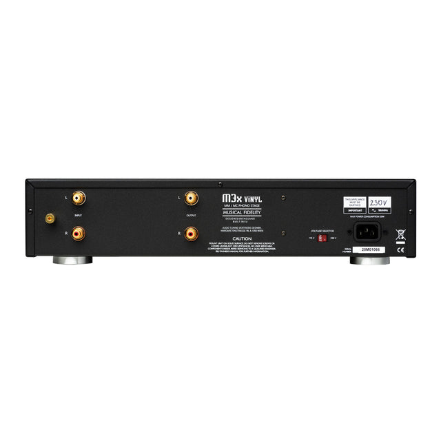 Back of Musical Fidelity M3x ViNYL Phono Stage