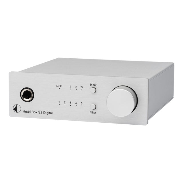 Front of Pro-Ject Head Box S2 Digital Headphone Amp and DAC