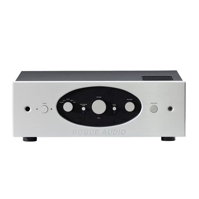 Front of Rogue Audio Pharaoh II Dark Integrated Amplifier