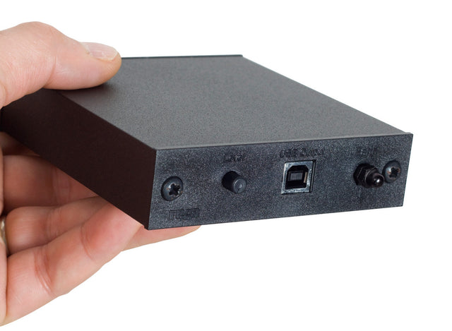 Side of Rega Fono Mini A2D Phono Preamplifier