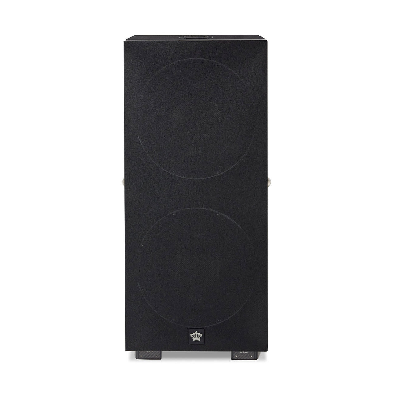 Front with cloth of REL Acoustics 212 Black Label Grille