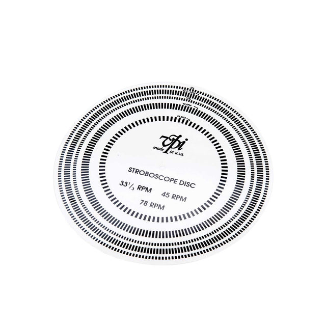 Front of VPI Stroboscope Speed Control Disc