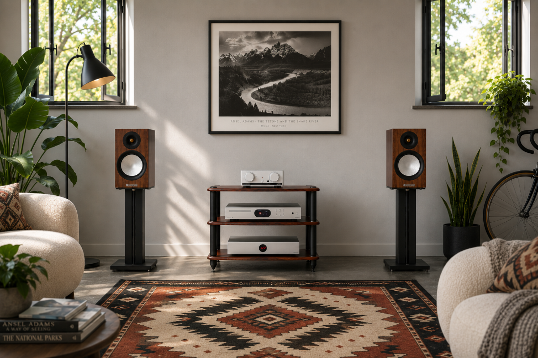 <p><strong>A simple first-system split. </strong>Roughly 50% speakers, 30% amplifier, 20% source. A guide, not a rule — your room and taste can shift it.</p>