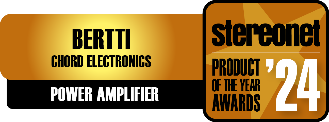 Stereonet Product of the Year 2024 (Power Amplifier) - Chord Bertti
